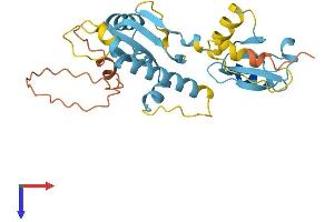 AlphaFold protein structure predicition of Human Recombinant LINC00869 Protein, UniprotID P0C866 (LINC00869 Protein (AA 1-280) (His tag))