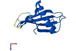 AlphaFold protein structure predicition of Mouse Recombinant Stfa1 Protein, UniprotID P35175