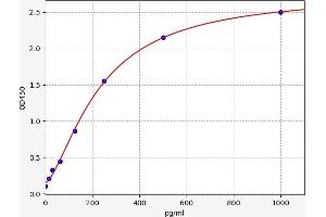 Typical standard curve (ADAMTS8 ELISA Kit)