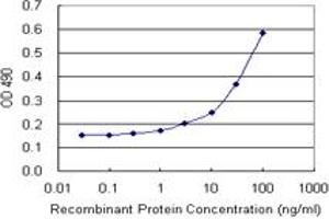 Sandwich ELISA detection sensitivity ranging from 3 ng/mL to 100 ng/mL. (GCK (Human) Matched Antibody Pair)