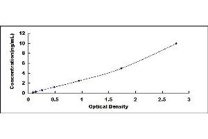 Typical standard curve (Neurogranin ELISA Kit)