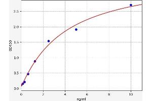 Typical standard curve (Spastin ELISA Kit)