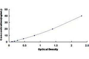 Typical standard curve (TPSAB1 ELISA Kit)