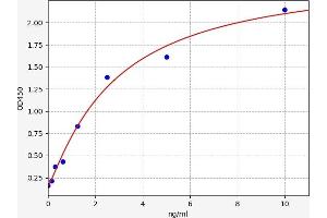 Typical standard curve (FABP2 ELISA Kit)