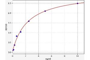 Typical standard curve (Angiotensin II Type-1 Receptor ELISA Kit)