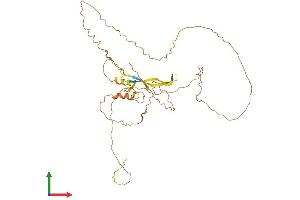 AlphaFold protein structure predicition of Human Recombinant PROCA1 Protein, UniprotID Q8NCQ7 (PROCA1 Protein (AA 1-364) (His tag))