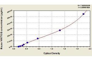 Typical standard curve (WNT10B ELISA Kit)