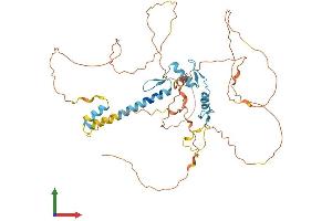 AlphaFold protein structure predicition of Mouse Recombinant Egr4 Protein, UniprotID Q9WUF2 (EGR4 Protein (AA 1-478) (His tag))