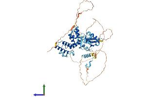 AlphaFold protein structure predicition of Mouse Recombinant Rgs14 Protein, UniprotID P97492