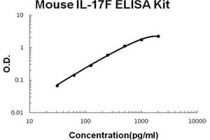 Mouse IL-17F Accusignal ELISA Kit Mouse IL-17F AccuSignal ELISA Kit standard curve.