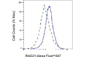 Validation of RAD21 knockdown using flow cytometry.