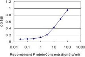 Detection limit for recombinant GST tagged CD7 is approximately 0. (CD7 antibody  (AA 21-240))