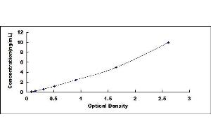 Typical standard curve (CERS6 ELISA Kit)