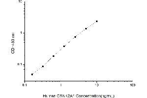 Typical standard curve (CSNK2A1/CK II alpha ELISA Kit)