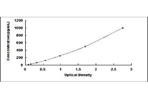 Typical standard curve (FGF9 ELISA Kit)