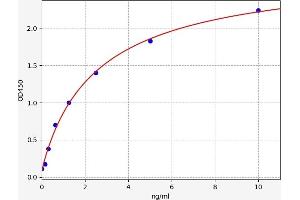 Typical standard curve (RAB10 ELISA Kit)