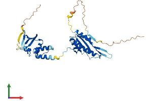 AlphaFold protein structure predicition of Human Recombinant TNFAIP1 Protein, UniprotID Q13829
