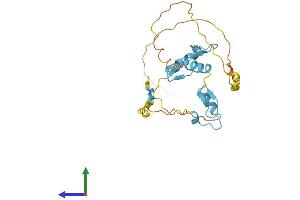 AlphaFold protein structure predicition of Mouse Recombinant Klf16 Protein, UniprotID P58334