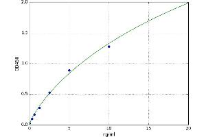 A typical standard curve