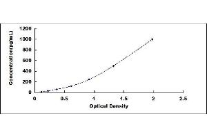 Typical standard curve (IL-1 beta ELISA Kit)