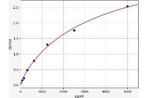 Typical standard curve (CST9 ELISA Kit)