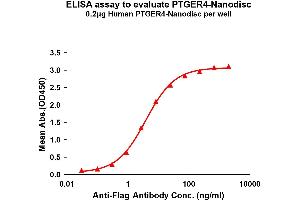 Elisa plates were pre-coated with Flag Tag PT-Nanodisc (0.