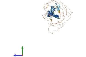AlphaFold protein structure predicition of Human Recombinant FKBP15 Protein, UniprotID Q5T1M5