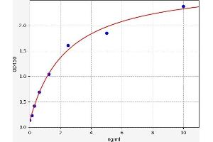 Typical standard curve (Connexin 43/GJA1 ELISA Kit)