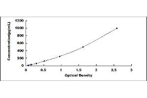 Typical standard curve (SEMA3E ELISA Kit)