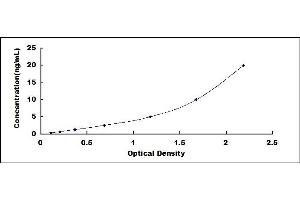 Typical standard curve (LBP ELISA Kit)