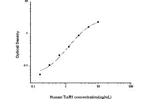 Typical standard curve (TXNRD1 ELISA Kit)