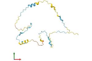 AlphaFold protein structure predicition of Mouse Recombinant Ppp1r17 Protein, UniprotID Q9Z2E4