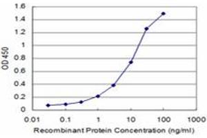 Detection limit for recombinant GST tagged IL6ST is approximately 0. (CD130/gp130 antibody  (AA 23-122))