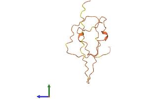 AlphaFold protein structure predicition of Human Recombinant KRTAP12-4 Protein, UniprotID P60329 (KRTAP12-4 Protein (AA 1-112) (His tag))