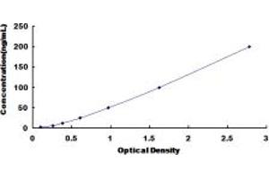 Typical standard curve (CD38 ELISA Kit)