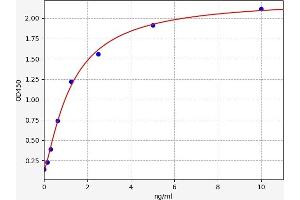 Typical standard curve (NAT8L ELISA Kit)
