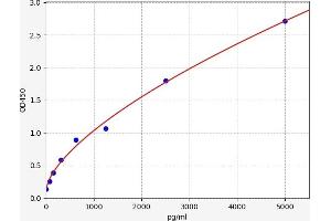 Typical standard curve (JAG1 ELISA Kit)