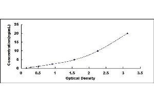 Typical standard curve (DICER1 ELISA Kit)