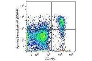 Flow Cytometry (FACS) image for anti-Sema Domain, Immunoglobulin Domain (Ig), Transmembrane Domain (TM) and Short Cytoplasmic Domain, (Semaphorin) 4A (Sema4a) antibody (ABIN2665357)