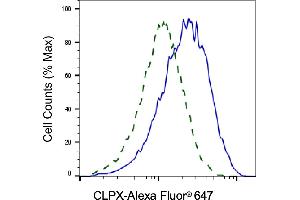 Validation of CLPX knockdown using flow cytometry.