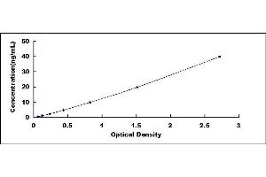 Typical standard curve (Adipsin ELISA Kit)