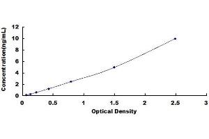 Typical standard curve (Rab5c ELISA Kit)