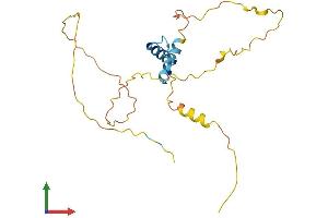AlphaFold protein structure predicition of Mouse Recombinant Spata25 Protein, UniprotID Q9DA57 (SPATA25 Protein (AA 1-226) (His tag))