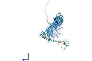 AlphaFold protein structure predicition of Human Recombinant VPS41 Protein, UniprotID P49754