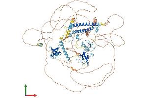AlphaFold protein structure predicition of Human Recombinant PHF20L1 Protein, UniprotID A8MW92 (PHF20L1 Protein (AA 1-1017) (His tag))