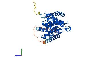 AlphaFold protein structure predicition of Human Recombinant CCND3 Protein, UniprotID P30281