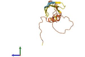 AlphaFold protein structure predicition of Human Recombinant GUSBP1 Protein, UniprotID Q15486 (GUSBP1 Protein (AA 1-140) (His tag))