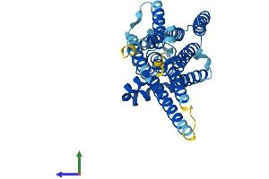 AlphaFold protein structure predicition of Human Recombinant G6PC2 Protein, UniprotID Q9NQR9 (G6PC2 Protein (AA 1-355) (His tag))