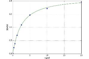 A typical standard curve (CHRM3 ELISA Kit)