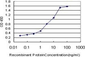 Detection limit for recombinant GST tagged RBAF600 is approximately 0. (UBR4 antibody  (AA 94-190))